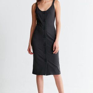 Urban outfitters ribbed button down midi dress